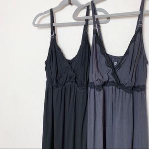 GILLIGAN & O’MALLEY 2 pc Nursing Nightgowns, Large